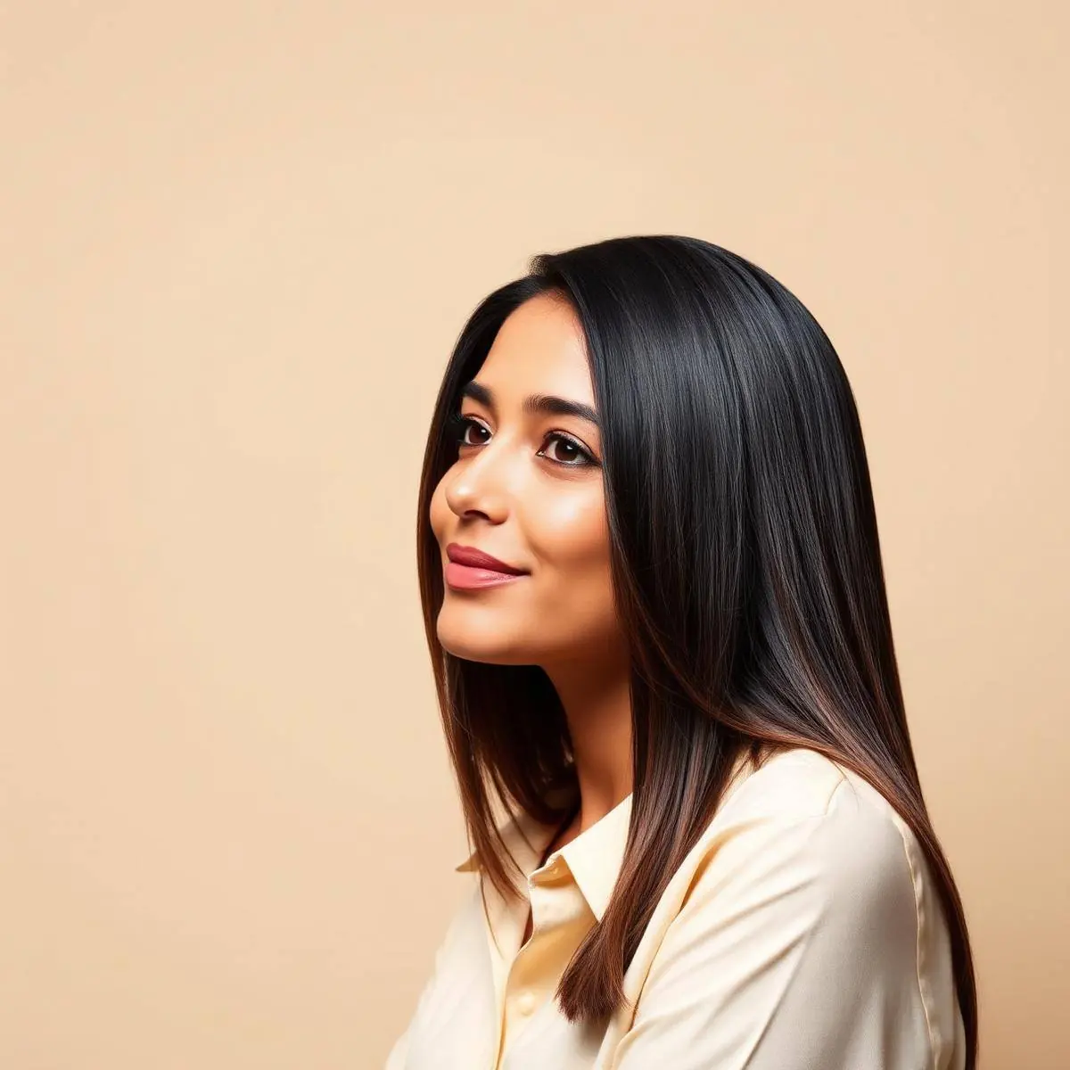 Hair after a smoothing treatment
