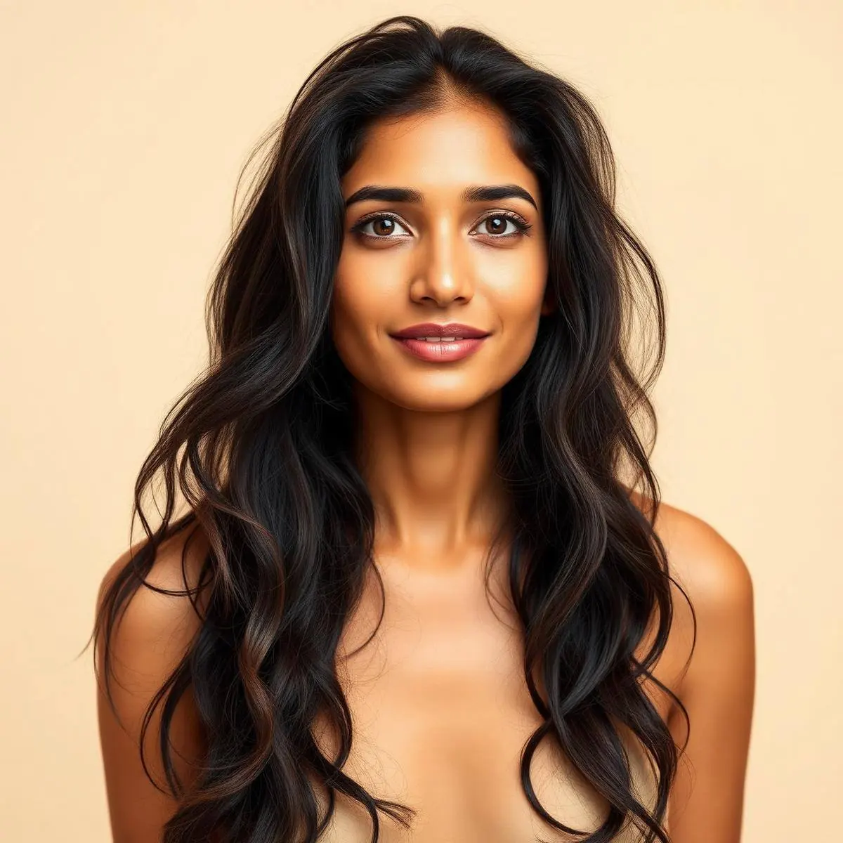 Hair before a smoothing treatment